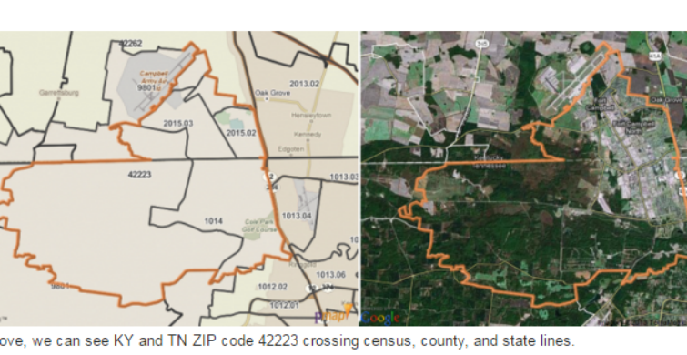 us zip code boundaries