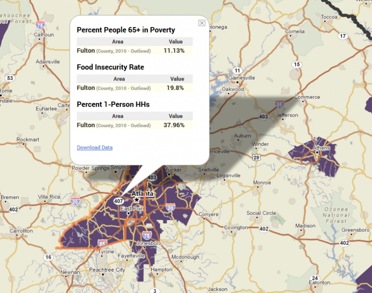 Tri-County Area Around Atlanta 