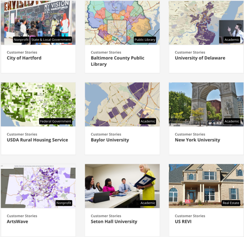 PolicyMap Customer Stories Grid