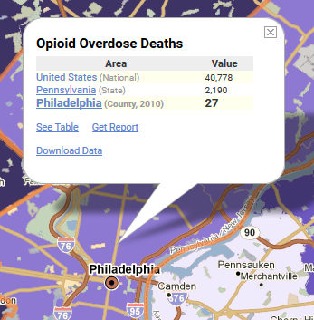 27 Opioid Deaths in Philadelphia