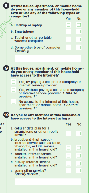 ACS computer and internet question