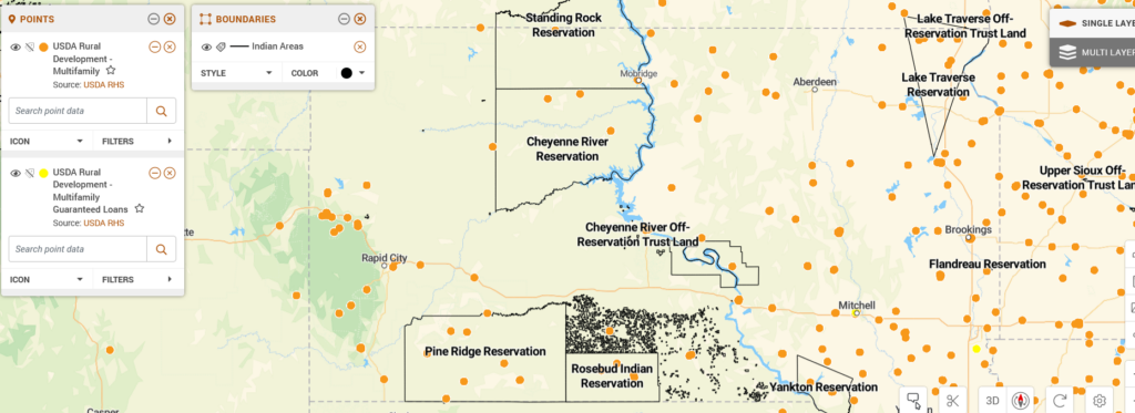 USDA Rural Multifamily Developments in Indian Areas