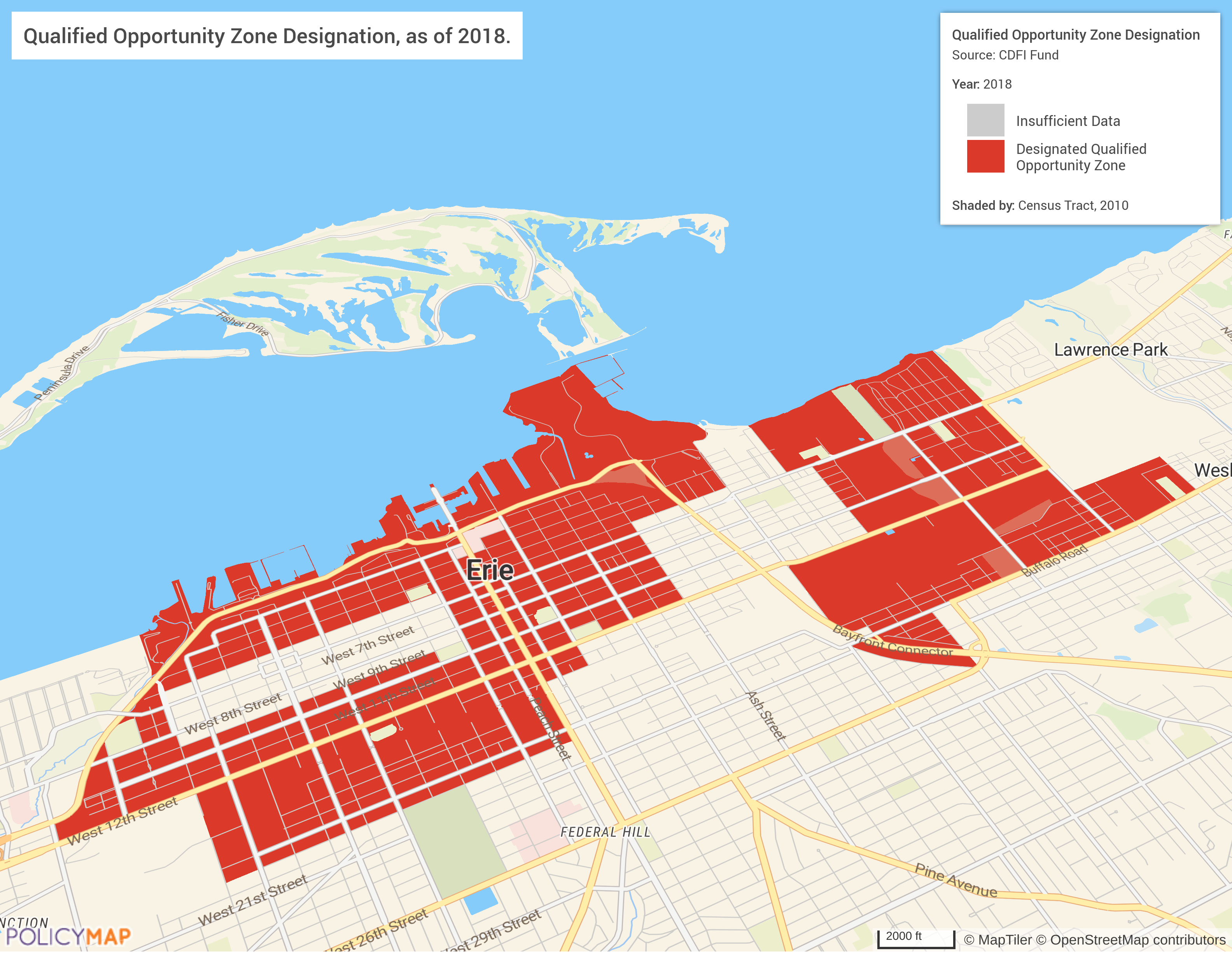 Qualified Opportunity Zone Designation in Erie Pennsylvania
