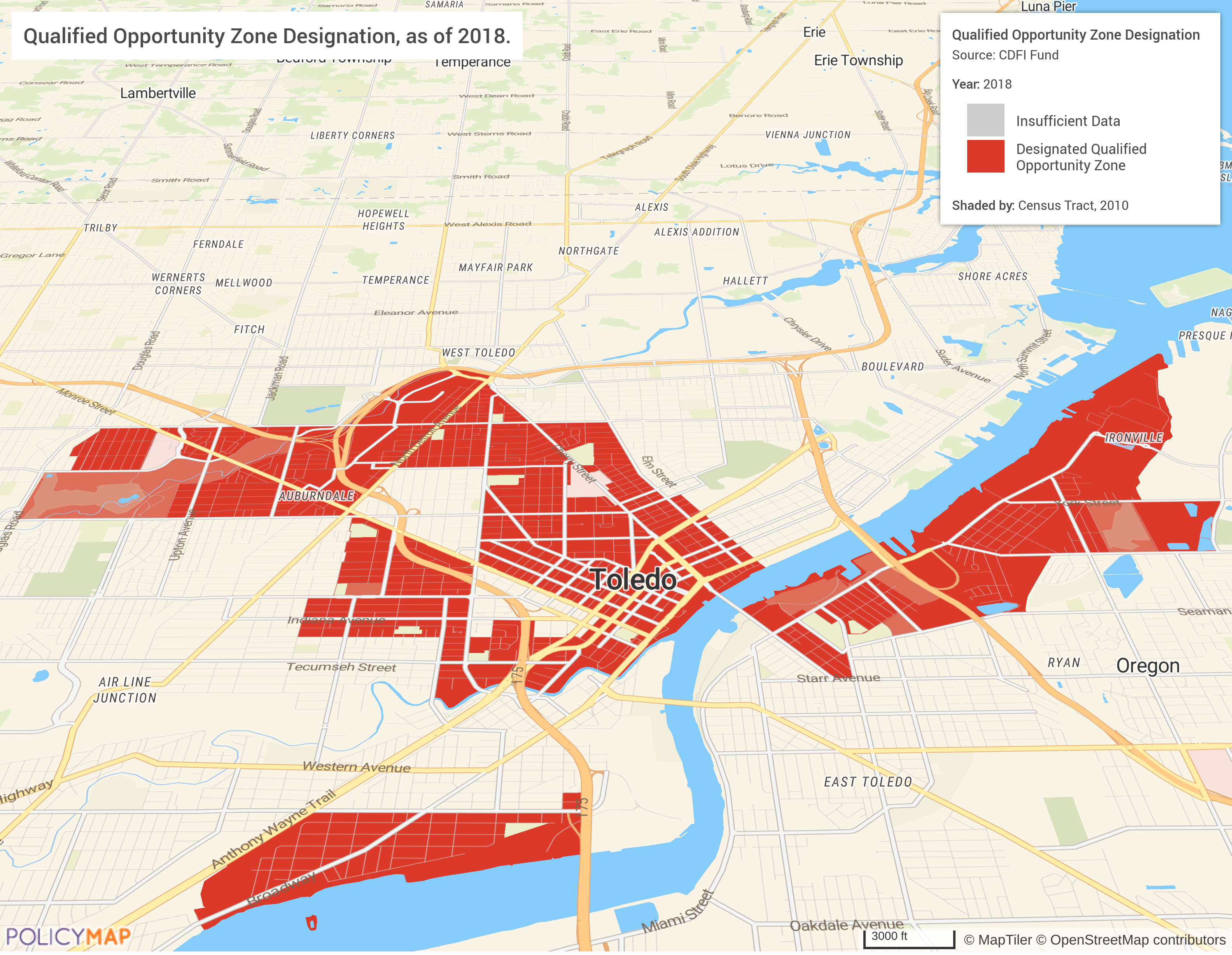 Qualified Opportunity Zone Designation in Toledo Ohio