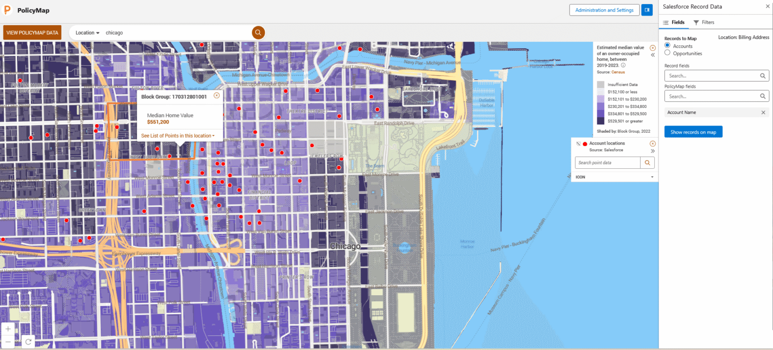 PolicyMap for Salesforce | Location Intelligence & Mapping