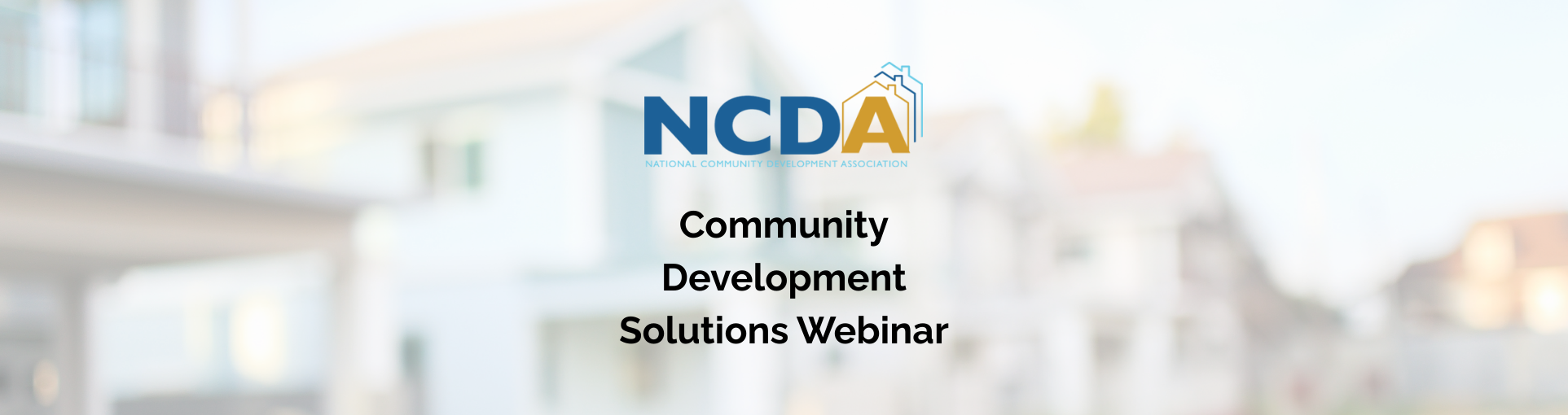 Community Development Solutions Webinar