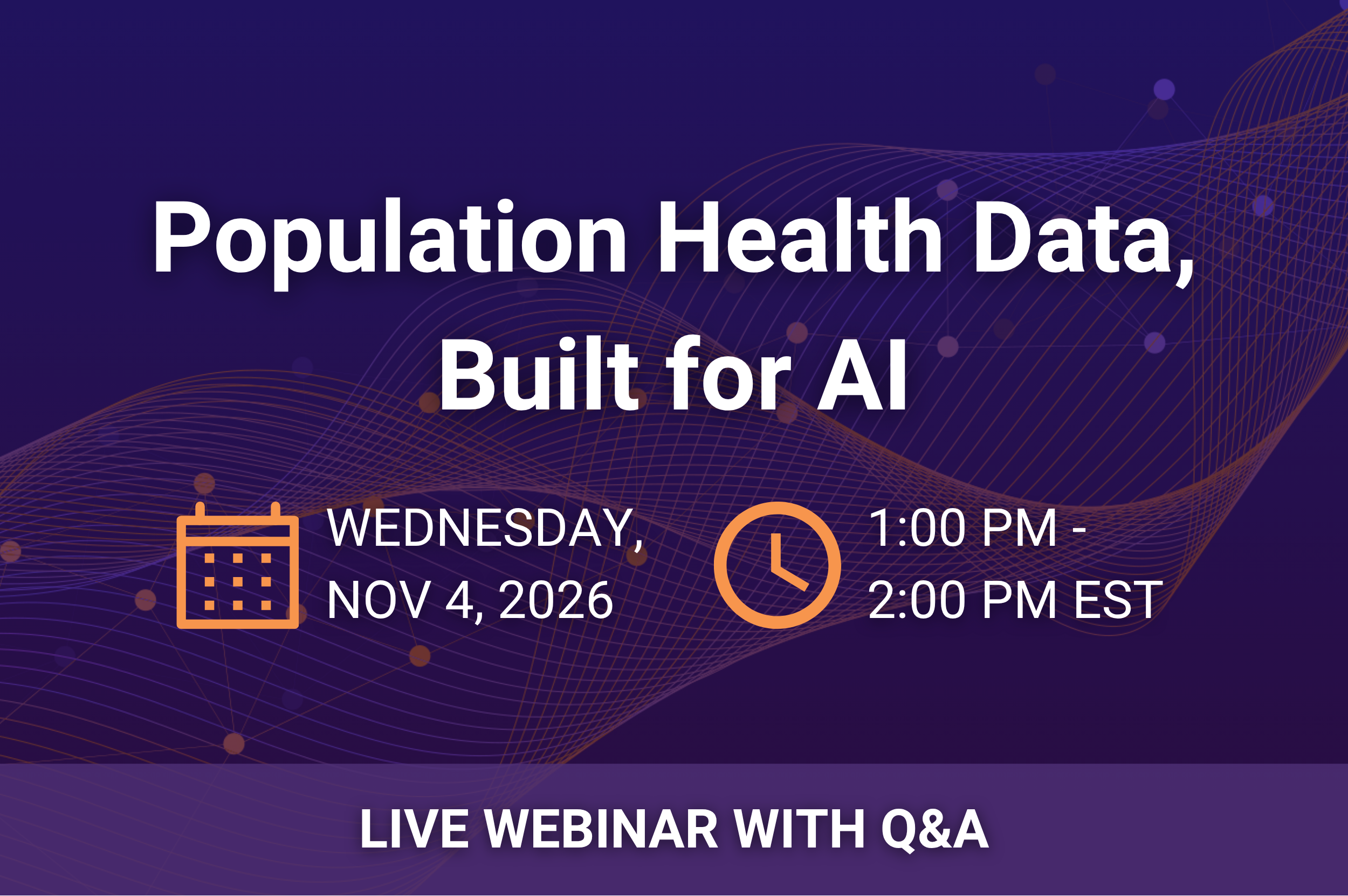 Pop health webinar